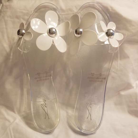 Clear Retro flipflop Jellies - Picture 9 of 11